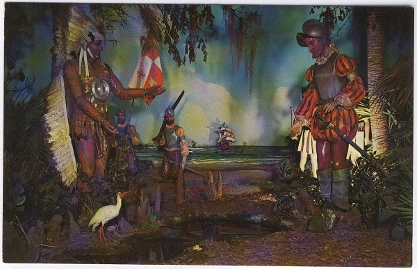 Ponce De Leon Memorial Florida Souvenir Postcard